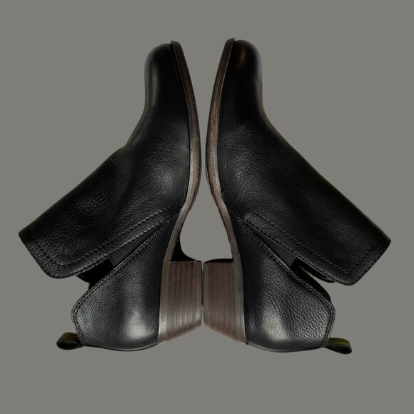 Lucky Brand Bollo Booties Ankle Boots 8M 38.5 Black Slip-on Pull-on - Picture 3 of 15